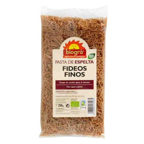 FIDEO FINO ESPELTA 250GR