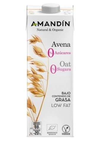 BEBIDA AVENA NATURAL 1 LITRO