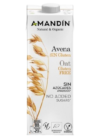 BEBIDA AVENA SIN GLUTEN 1 LITRO